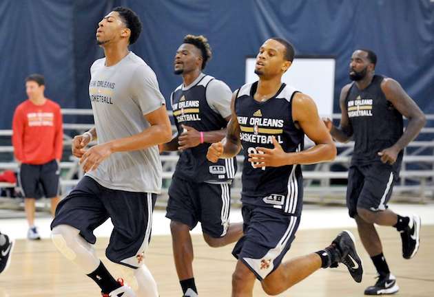 Pelicans training camp. Looks like fun. 